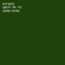 #1F420C - Dark Fern Color Image